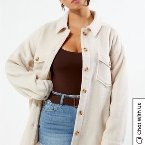 Pacsun Off White Shacket